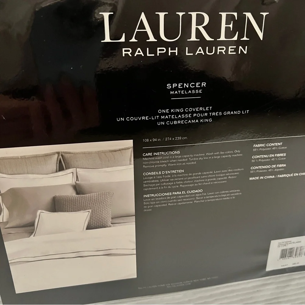 Ralph Lauren Spencer Matelasse Coverlet